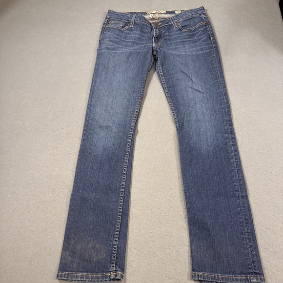 JEANS STRAIGHT SKINNY BKE WOMEN 30X31.5 Buckle Sabrina Mid Rise Stretch - Picture 1 of 10
